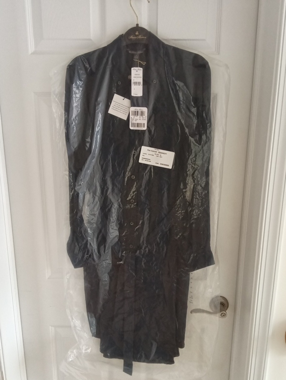 Brooks Brothers Dark Navy Button-Front Dress - Picture 7 of 7